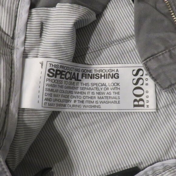 BOSS Gray Slim Fit Chinos. Size 36. 30" Inseam. - Picture 4 of 6